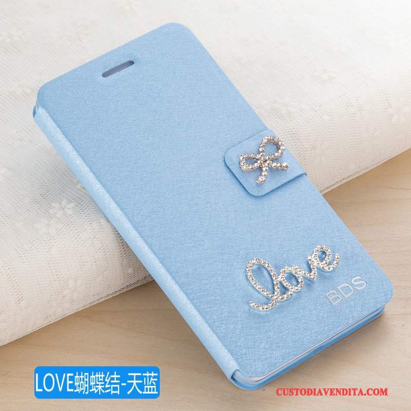 Custodia Huawei Ascend G7 Pelle Biancotelefono, Cover Huawei Ascend G7 Folio Anti-caduta