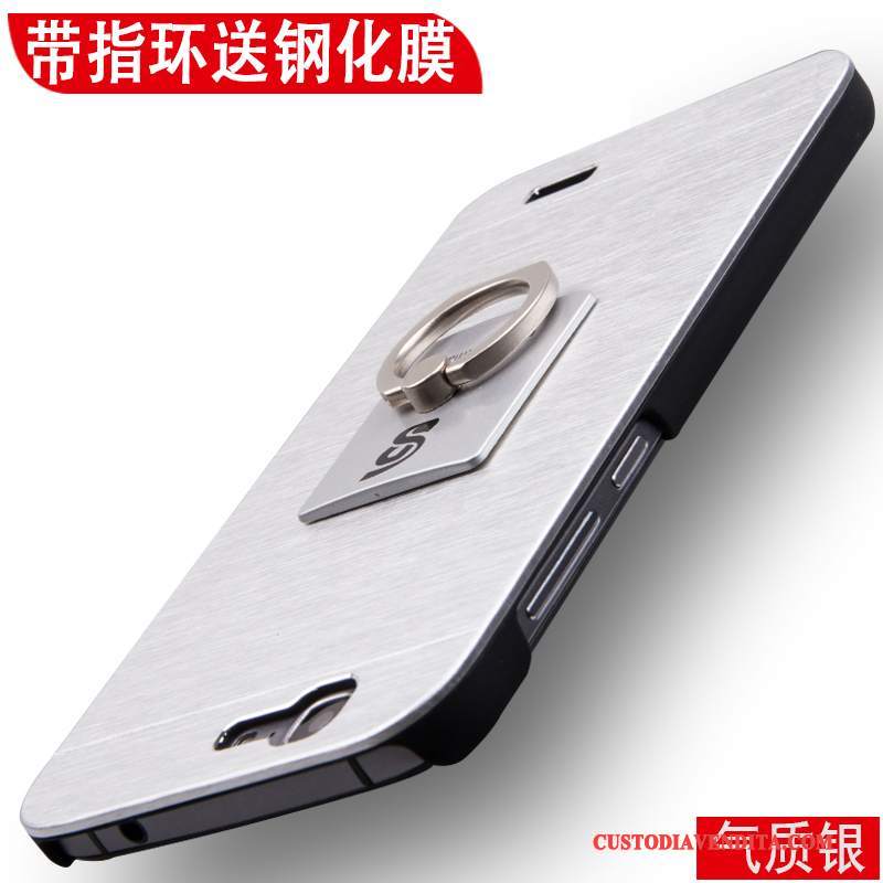 Custodia Huawei Ascend G7 Protezione Macchiati Metallo, Cover Huawei Ascend G7 Tendenza Oro
