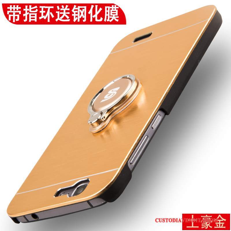 Custodia Huawei Ascend G7 Protezione Metallotelefono, Cover Huawei Ascend G7 Difficile Argento