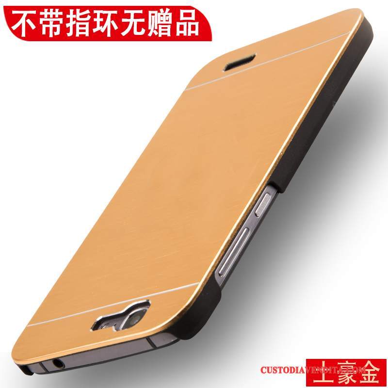 Custodia Huawei Ascend G7 Protezione Metallotelefono, Cover Huawei Ascend G7 Difficile Argento