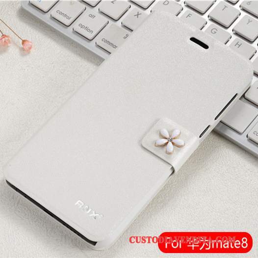 Custodia Huawei Ascend Mate 7 Pelle Telefono Verde, Cover Huawei Ascend Mate 7 Protezione Anti-caduta