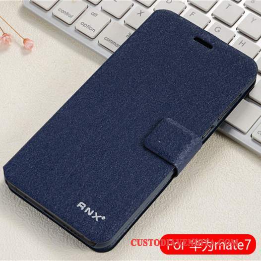 Custodia Huawei Ascend Mate 7 Pelle Telefono Verde, Cover Huawei Ascend Mate 7 Protezione Anti-caduta
