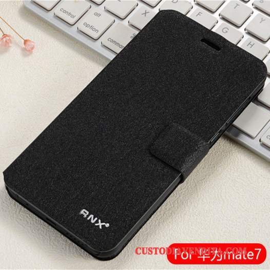 Custodia Huawei Ascend Mate 7 Pelle Telefono Verde, Cover Huawei Ascend Mate 7 Protezione Anti-caduta