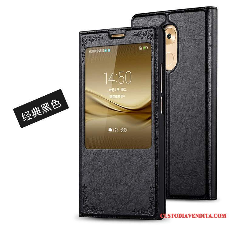 Custodia Huawei Ascend Mate 7 Protezione Tendenzatelefono, Cover Huawei Ascend Mate 7 Pelle Oro