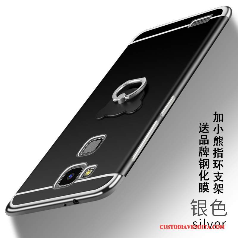 Custodia Huawei Ascend Mate 7 Silicone Morbido Tutto Incluso, Cover Huawei Ascend Mate 7 Protezione Anti-caduta Nero