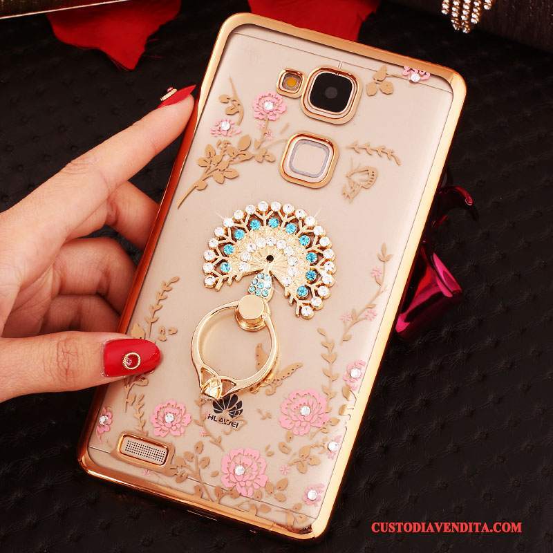 Custodia Huawei Ascend Mate 7 Supportotelefono, Cover Huawei Ascend Mate 7 Anti-caduta Ornamenti Appesi