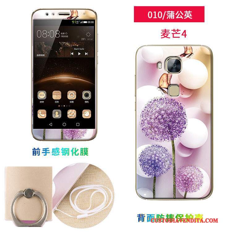 Custodia Huawei G7 Plus Colore Telefono Morbido, Cover Huawei G7 Plus Silicone Pellicola Protettiva Tempra