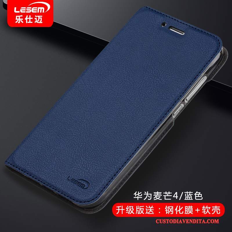 Custodia Huawei G7 Plus Pelle Orotelefono, Cover Huawei G7 Plus Silicone
