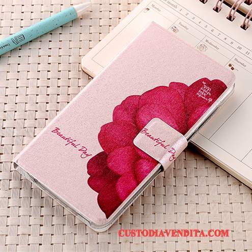 Custodia Huawei G7 Plus Pelle Rosa Anti-caduta, Cover Huawei G7 Plus Protezione Telefono Tutto Incluso