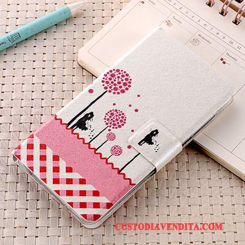 Custodia Huawei G7 Plus Pelle Rosa Anti-caduta, Cover Huawei G7 Plus Protezione Telefono Tutto Incluso