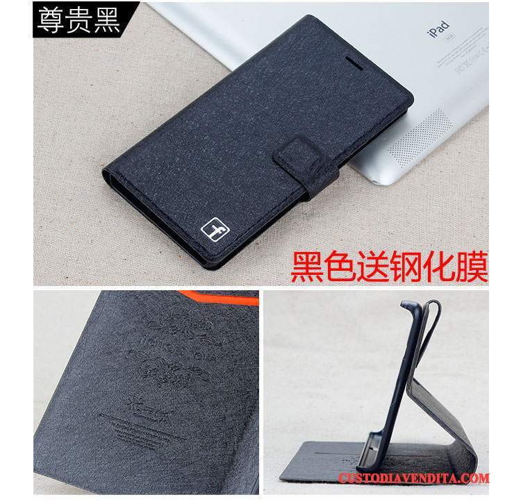 Custodia Huawei G7 Plus Pelle Rosatelefono, Cover Huawei G7 Plus Folio