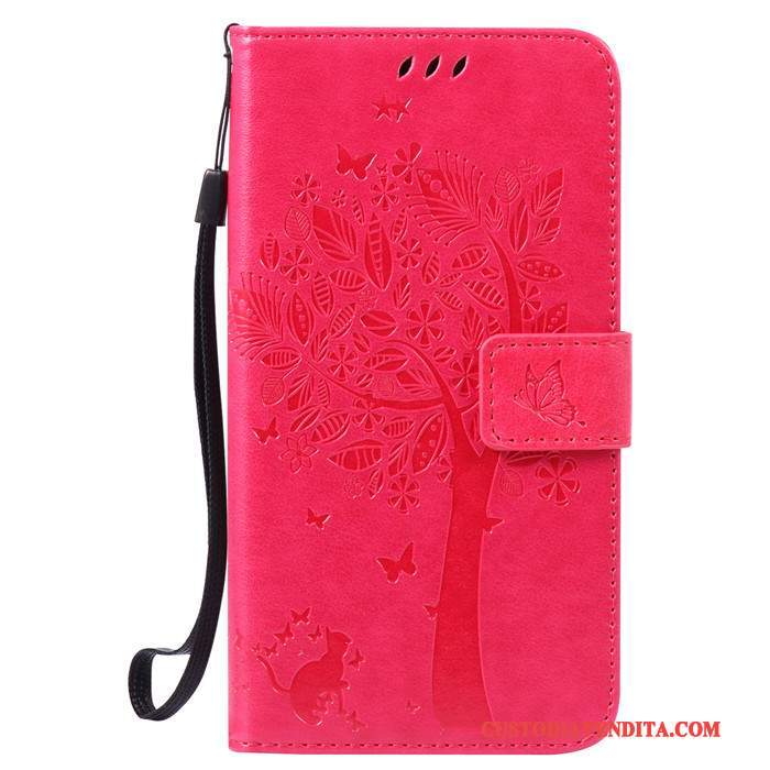 Custodia Huawei G7 Plus Protezione Rosso Anti-caduta, Cover Huawei G7 Plus Pelle Telefono