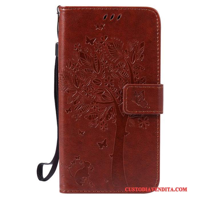 Custodia Huawei G7 Plus Protezione Rosso Anti-caduta, Cover Huawei G7 Plus Pelle Telefono