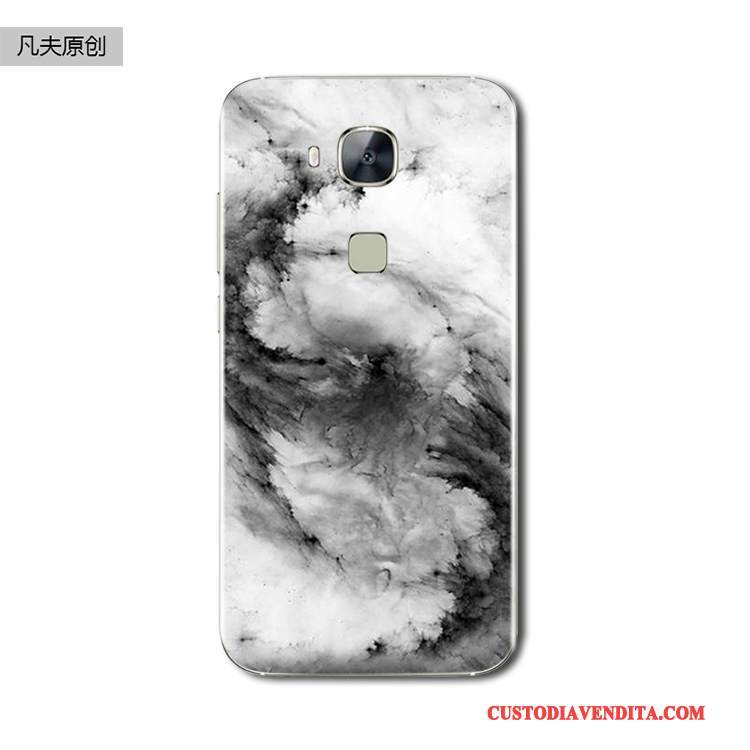 Custodia Huawei G7 Plus Silicone Chiaro Verde, Cover Huawei G7 Plus Protezione Modello Bello