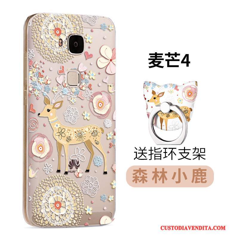 Custodia Huawei G7 Plus Silicone Morbido Rosa, Cover Huawei G7 Plus Protezione Di Personalità Tendenza