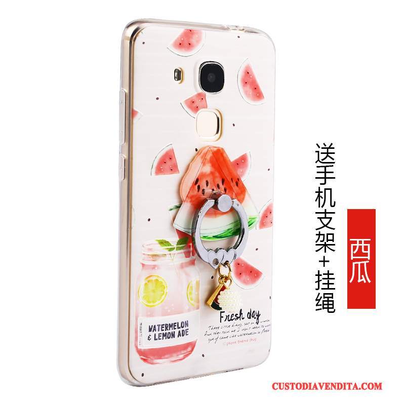 Custodia Huawei G7 Plus Silicone Telefono Chiaro, Cover Huawei G7 Plus Protezione Frutta Anti-caduta