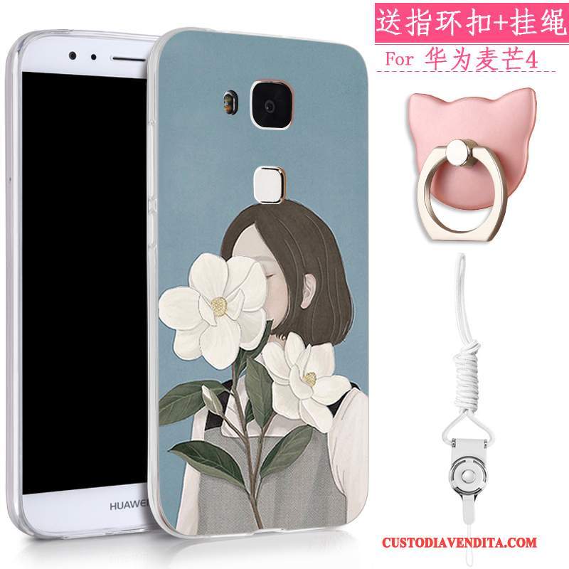 Custodia Huawei G7 Plus Silicone Telefono Morbido, Cover Huawei G7 Plus Ornamenti Appesi Tutto Incluso