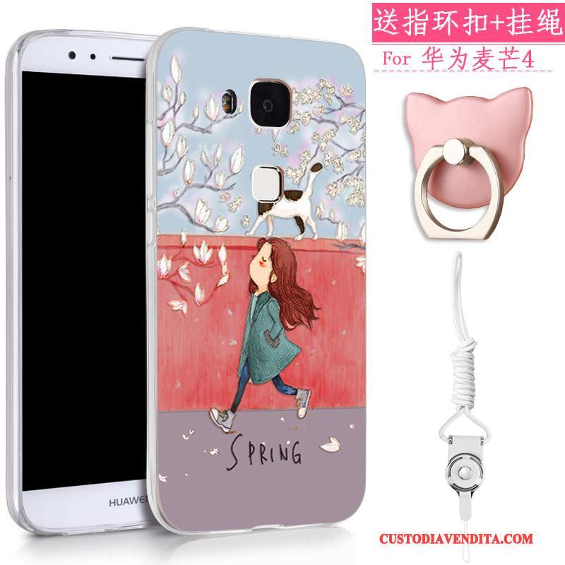 Custodia Huawei G7 Plus Silicone Telefono Morbido, Cover Huawei G7 Plus Ornamenti Appesi Tutto Incluso