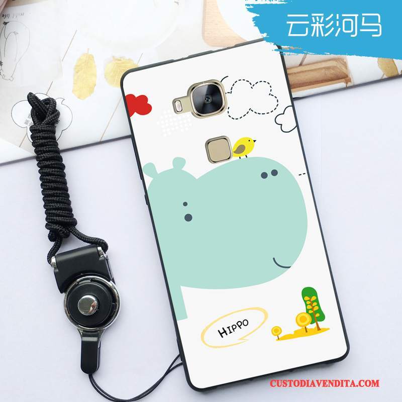 Custodia Huawei G7 Plus Silicone Telefono Morbido, Cover Huawei G7 Plus Protezione Anti-caduta Blu Chiaro