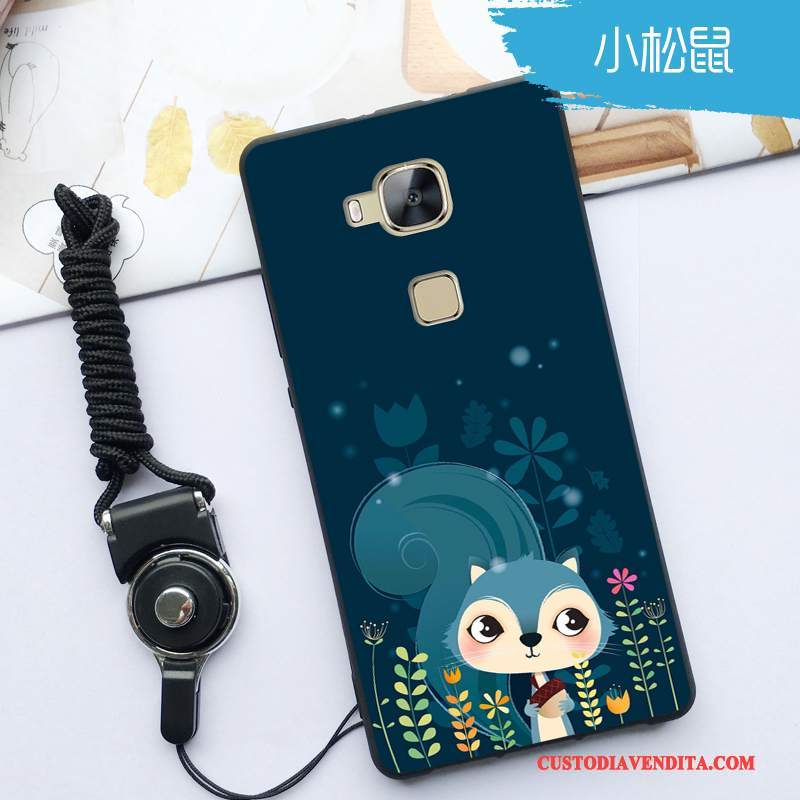 Custodia Huawei G7 Plus Silicone Telefono Morbido, Cover Huawei G7 Plus Protezione Anti-caduta Blu Chiaro