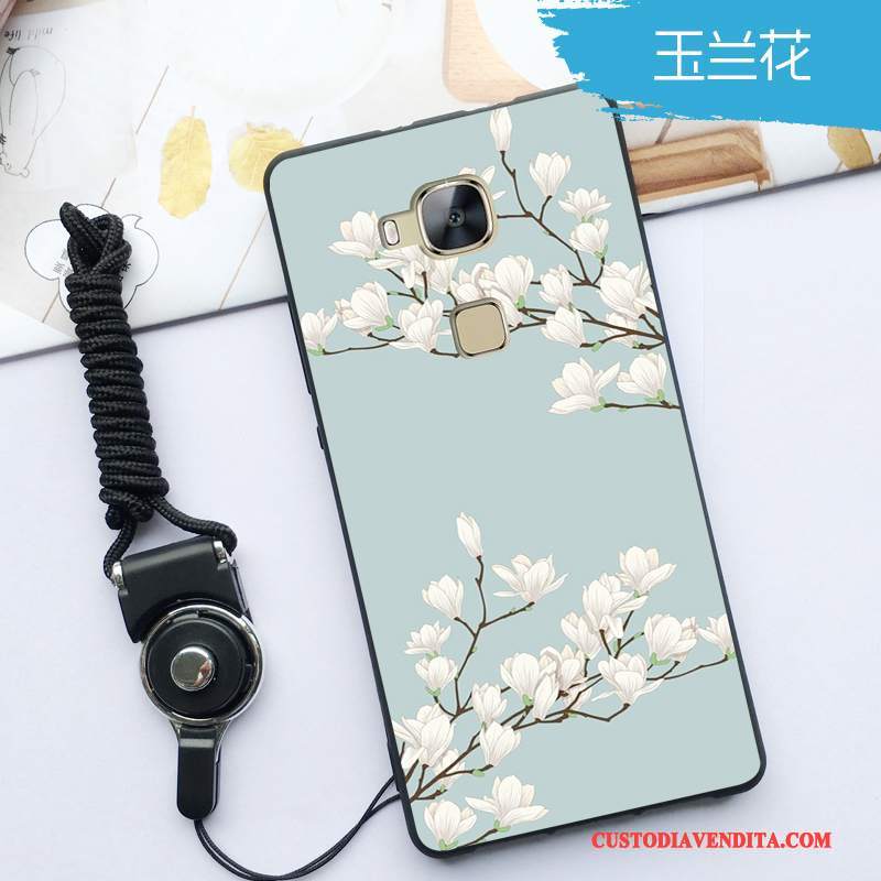 Custodia Huawei G7 Plus Silicone Telefono Morbido, Cover Huawei G7 Plus Protezione Anti-caduta Blu Chiaro