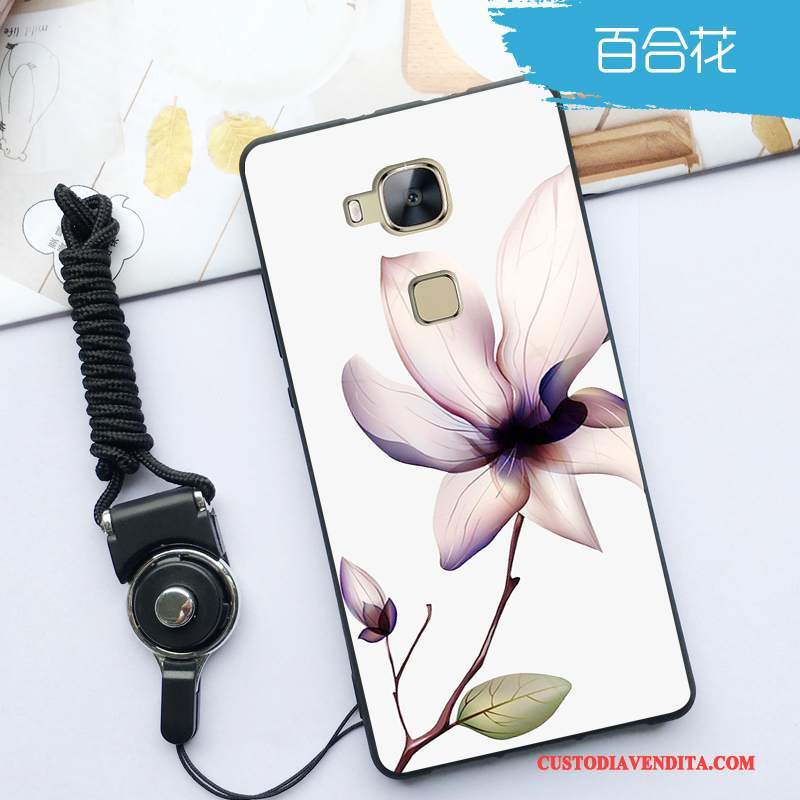 Custodia Huawei G7 Plus Silicone Telefono Morbido, Cover Huawei G7 Plus Protezione Anti-caduta Blu Chiaro