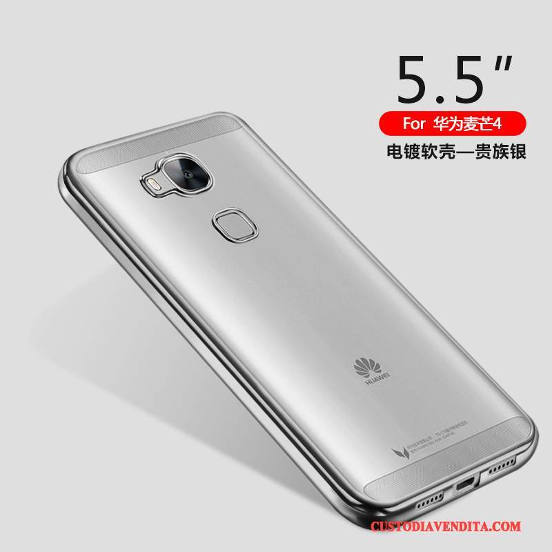 Custodia Huawei G7 Plus Silicone Tutto Incluso Trasparente, Cover Huawei G7 Plus Protezione Orotelefono