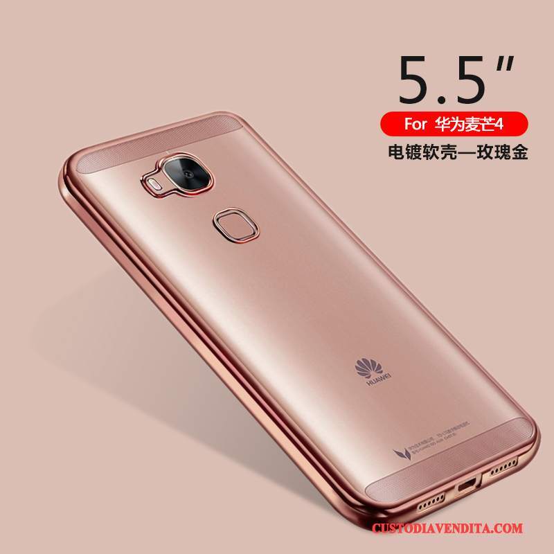 Custodia Huawei G7 Plus Silicone Tutto Incluso Trasparente, Cover Huawei G7 Plus Protezione Orotelefono