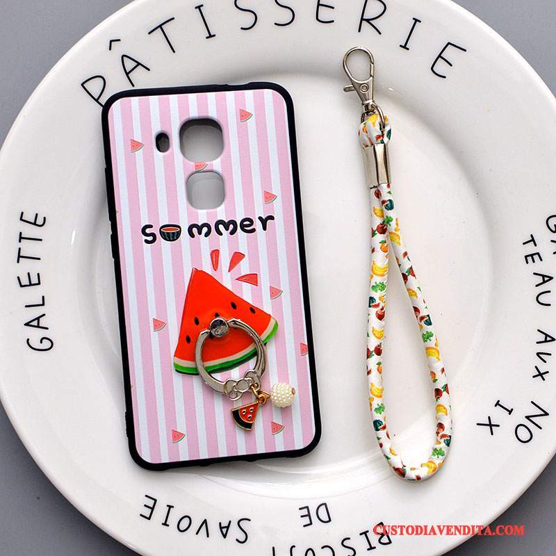 Custodia Huawei G9 Plus Cartone Animato Verde Morbido, Cover Huawei G9 Plus Silicone Telefono Anti-caduta