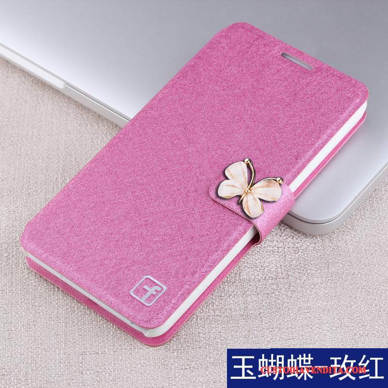 Custodia Huawei G9 Plus Folio Nero Carta, Cover Huawei G9 Plus Pelle Anti-caduta