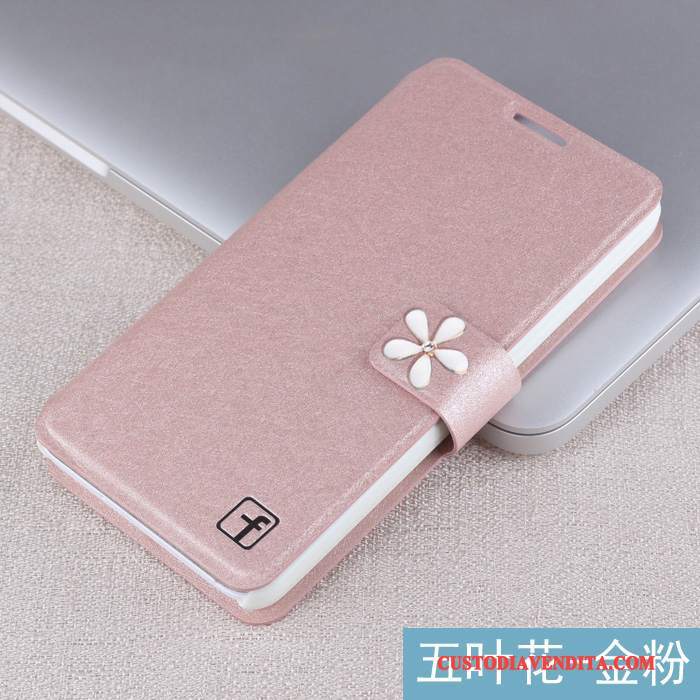 Custodia Huawei G9 Plus Folio Nero Carta, Cover Huawei G9 Plus Pelle Anti-caduta