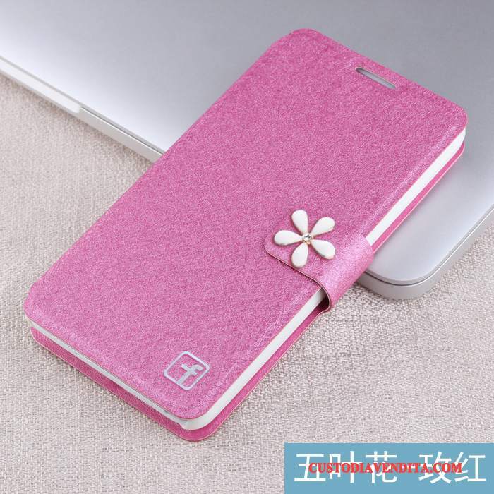 Custodia Huawei G9 Plus Folio Nero Carta, Cover Huawei G9 Plus Pelle Anti-caduta