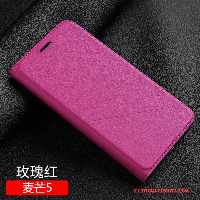 Custodia Huawei G9 Plus Pelle Nero Anti-caduta, Cover Huawei G9 Plus Folio Telefono