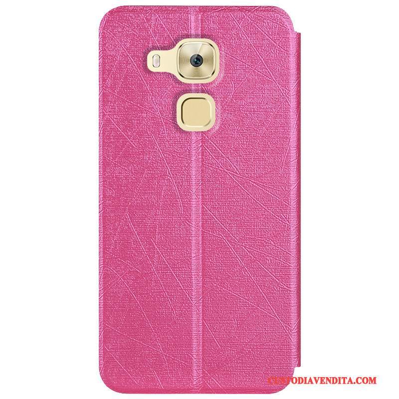 Custodia Huawei G9 Plus Protezione Morbido Anti-caduta, Cover Huawei G9 Plus Folio Oro Tutto Incluso