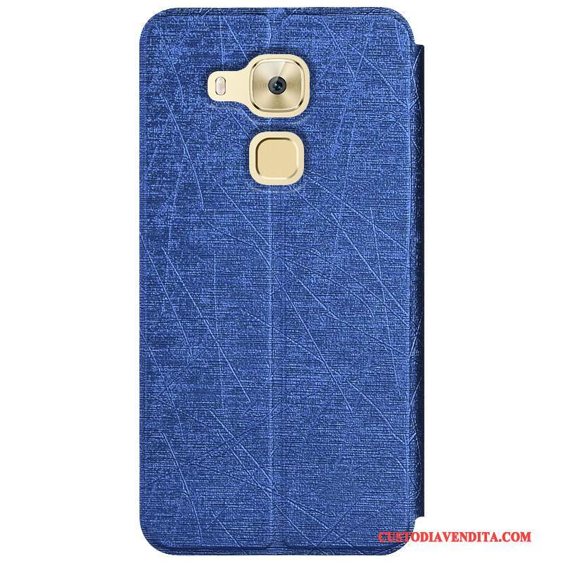 Custodia Huawei G9 Plus Protezione Morbido Anti-caduta, Cover Huawei G9 Plus Folio Oro Tutto Incluso