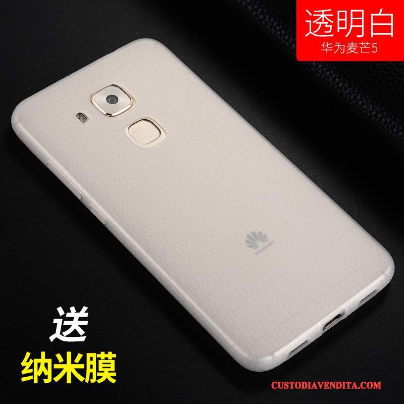 Custodia Huawei G9 Plus Silicone Morbidotelefono, Cover Huawei G9 Plus Protezione Nero Anti-caduta