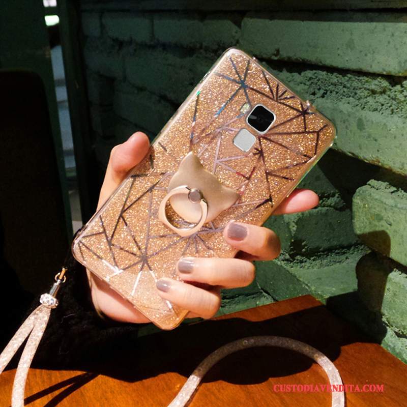 Custodia Huawei G9 Plus Silicone Telefono Porpora, Cover Huawei G9 Plus Protezione Anti-caduta