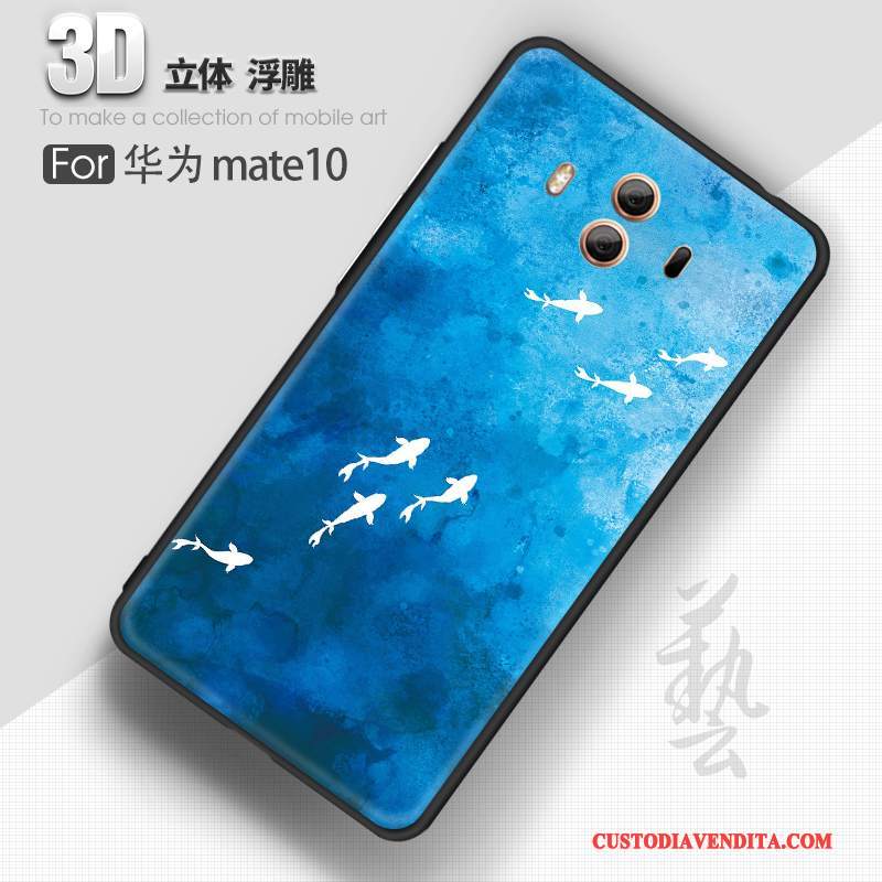 Custodia Huawei Mate 10 Colore Telefono Morbido, Cover Huawei Mate 10 Creativo Marchio Di Tendenza Di Personalità