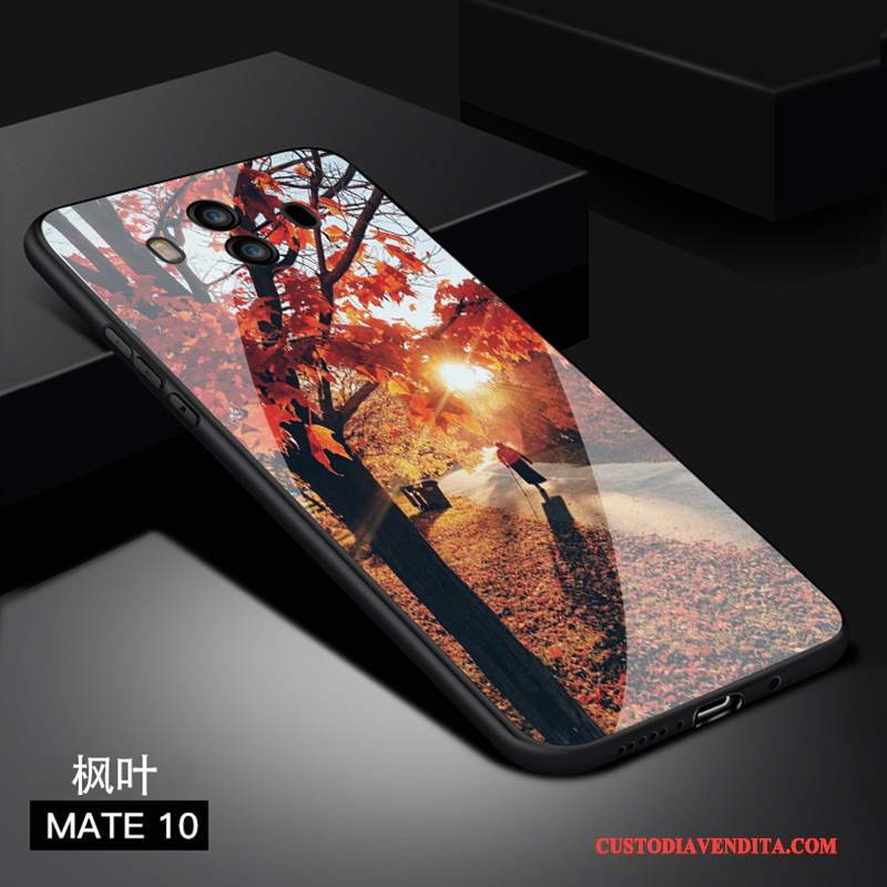 Custodia Huawei Mate 10 Creativo Tendenzatelefono, Cover Huawei Mate 10 Silicone Verde Vetro