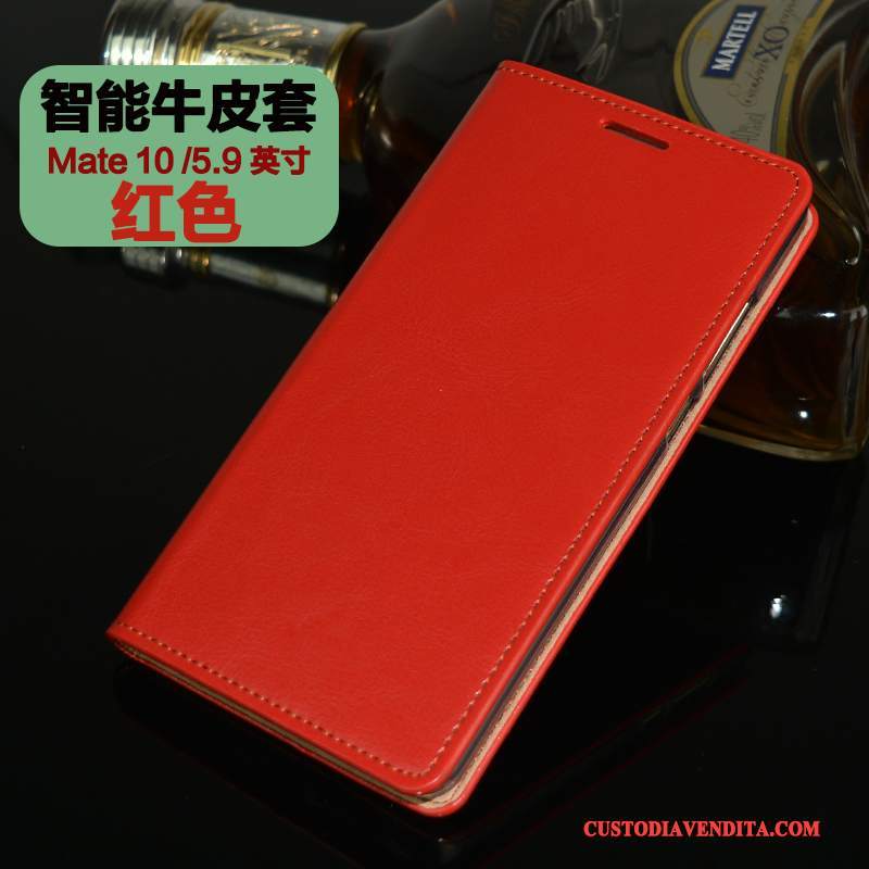 Custodia Huawei Mate 10 Folio Tutto Incluso Anti-caduta, Cover Huawei Mate 10 Pelle Telefono