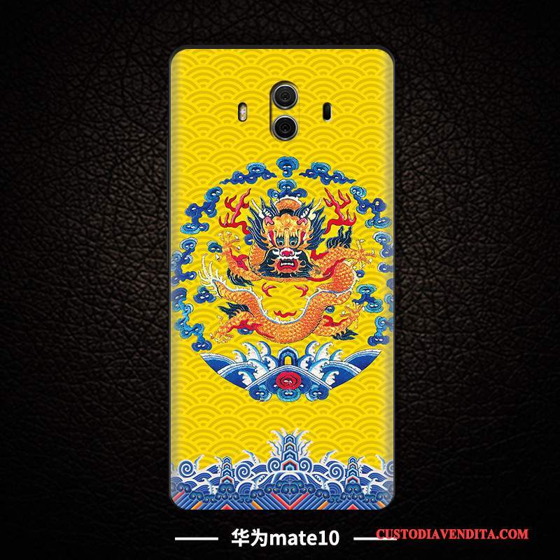 Custodia Huawei Mate 10 Goffratura Telefono Tridimensionale, Cover Huawei Mate 10 Protezione Stile Cinese Tutto Incluso