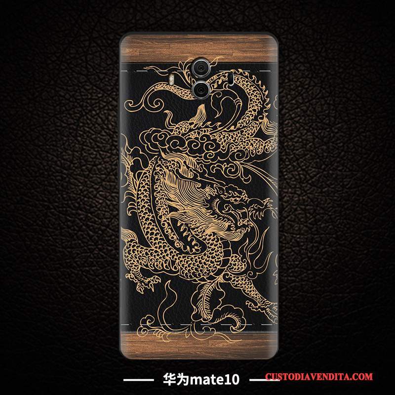 Custodia Huawei Mate 10 Goffratura Telefono Tridimensionale, Cover Huawei Mate 10 Protezione Stile Cinese Tutto Incluso