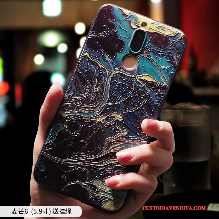 Custodia Huawei Mate 10 Lite Creativo Di Personalità Arte, Cover Huawei Mate 10 Lite Silicone Tendenza Ornamenti Appesi