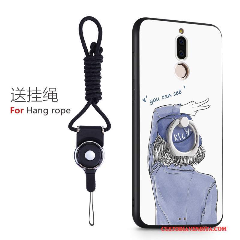 Custodia Huawei Mate 10 Lite Creativo Difficile Tutto Incluso, Cover Huawei Mate 10 Lite Silicone Rosa Macchiati