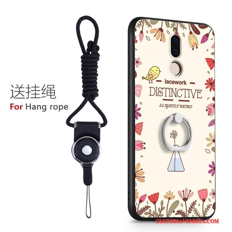 Custodia Huawei Mate 10 Lite Creativo Difficile Tutto Incluso, Cover Huawei Mate 10 Lite Silicone Rosa Macchiati