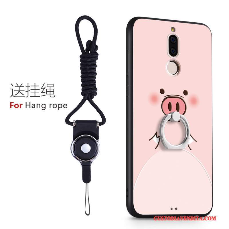 Custodia Huawei Mate 10 Lite Creativo Difficile Tutto Incluso, Cover Huawei Mate 10 Lite Silicone Rosa Macchiati