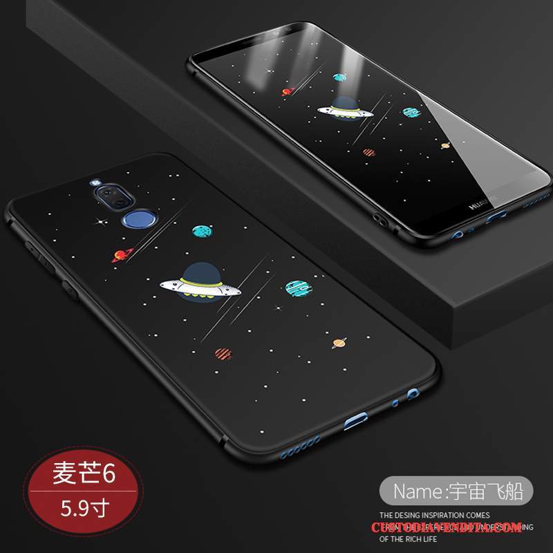 Custodia Huawei Mate 10 Lite Creativo Tutto Incluso Nero, Cover Huawei Mate 10 Lite Protezione Macchiati Morbido