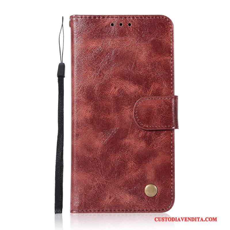 Custodia Huawei Mate 10 Lite Pelle Affari Supporto, Cover Huawei Mate 10 Lite Folio Giallo Monocromatico