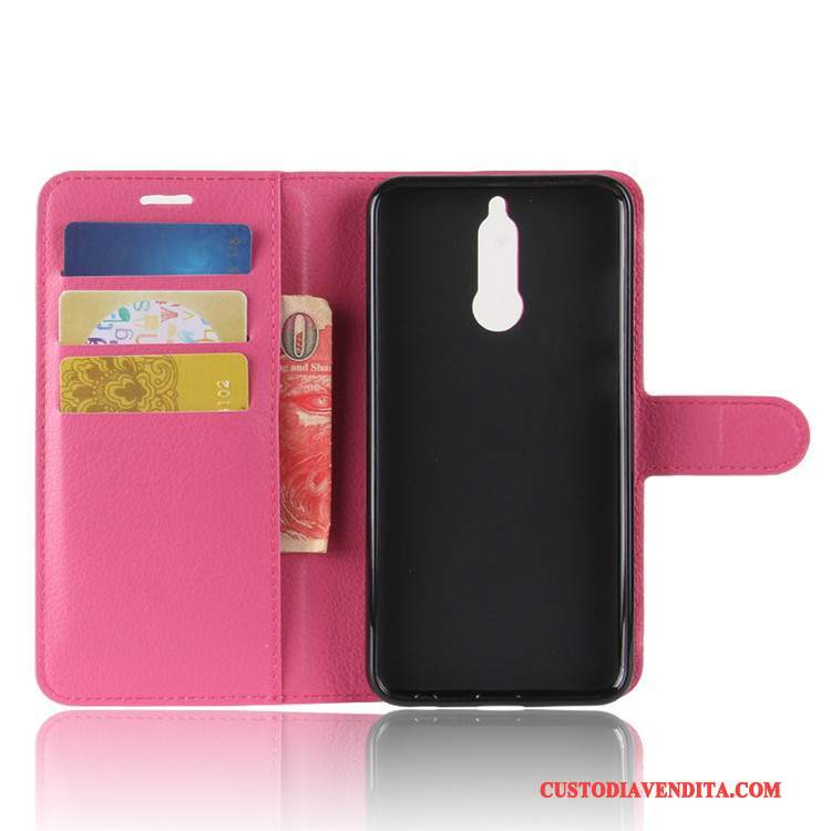 Custodia Huawei Mate 10 Lite Portafoglio Verde, Cover Huawei Mate 10 Lite Pelle