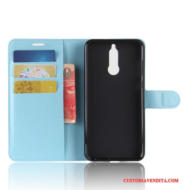 Custodia Huawei Mate 10 Lite Portafoglio Verde, Cover Huawei Mate 10 Lite Pelle